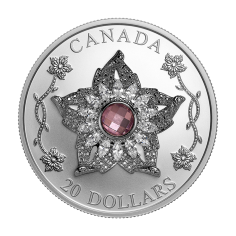 2025 Canada 1 oz Silver Williamson Diamond Brooch - 24h Shipping!