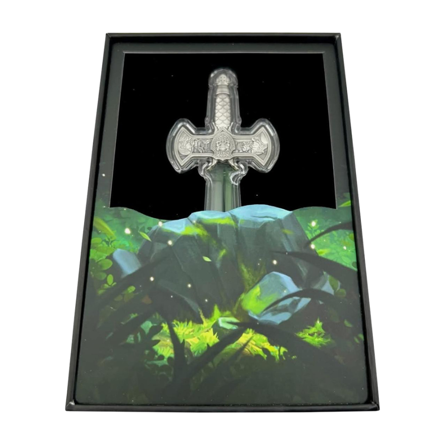 2025 Rep.of Chad 1 oz Silver Excalibur Sword Shaped Coin - 24h Shipping!