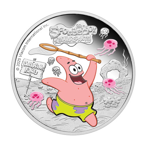 1 oz Silver SpongeBob SquarePants Patrick Colorize - 24h Shipping!