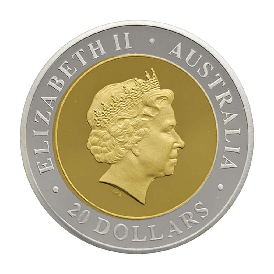 2000 Australia Millennium Bi-Metal $20 Gold Silver Proof Coin - 24h Shipping!