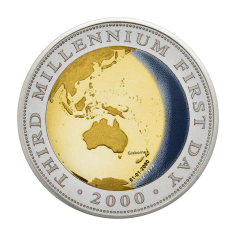 2000 Australia Millennium Bi-Metal $20 Gold Silver Proof Coin - 24h Shipping!