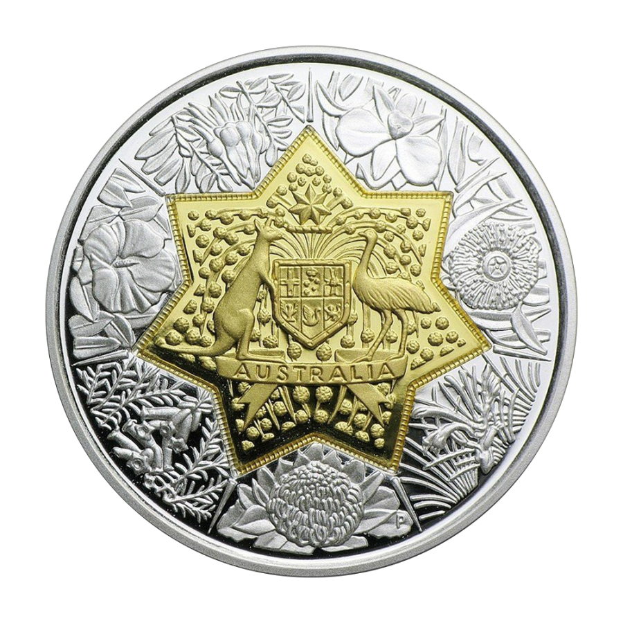 2001 Centenary of Federation - Floral Emblems Bi-Metallic Proof Coin - 24h Shipping!