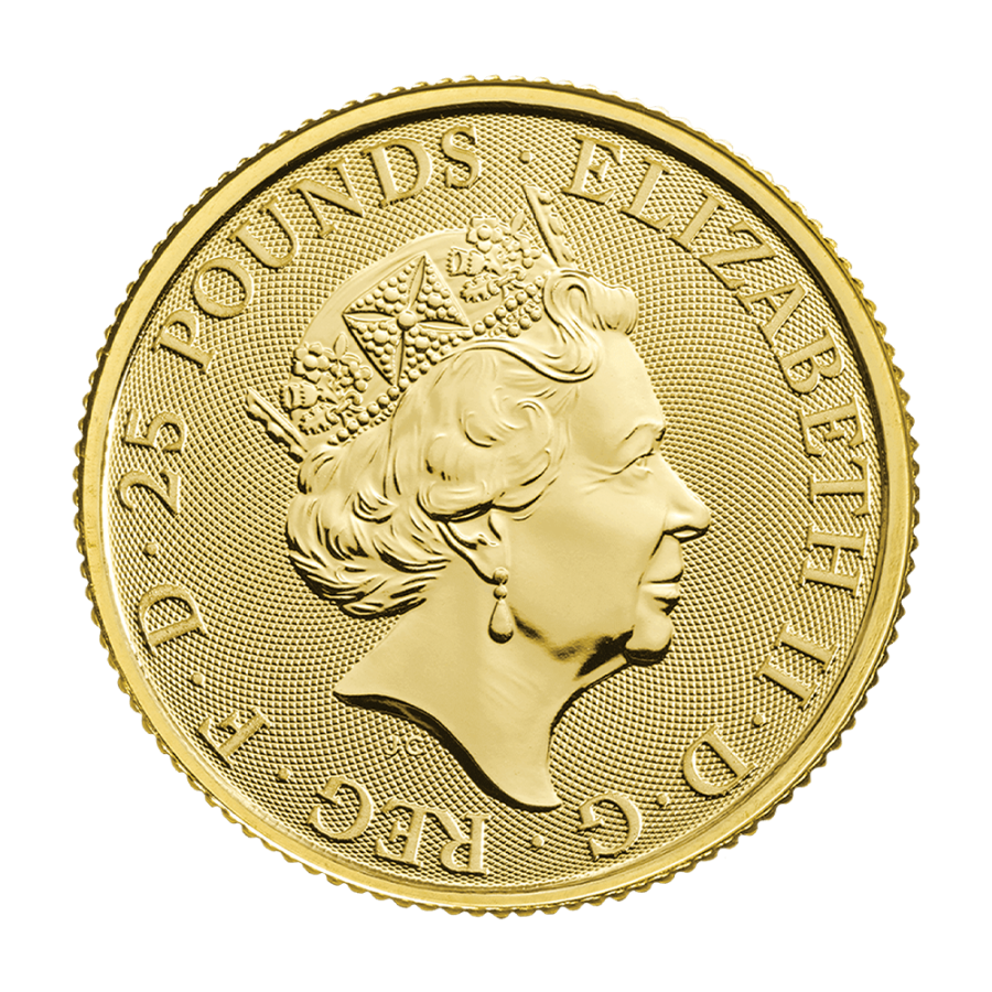 The Queen's Beasts 2019 Falcon 1/4 oz Gold Bullion Coin- 24h Shipping!