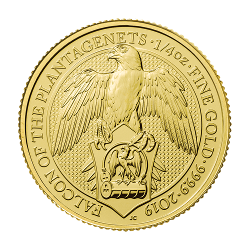 The Queen's Beasts 2019 Falcon 1/4 oz Gold Bullion Coin- 24h Shipping!