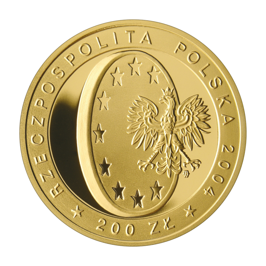 Poland 200 Zloty Gold Proof Coin – Accession of Poland to the European Union (2004) - 24h Shipping!