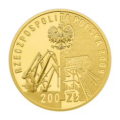 zlota-moneta-200-zl-pierwszy-rzad-wielkiej-przemiany-2009-rewers 2