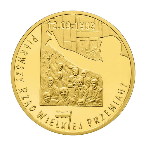 zlota-moneta-200-zl-pierwszy-rzad-wielkiej-przemiany-2009-rewers