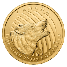 1 oz Call of the Wild Series: Howling Wolf Gold Coin - 24h Shipping!