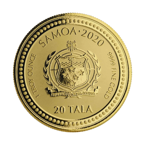 2020 Samoa 1 oz Gold Serpent of Milan BU - 24h Shipping!