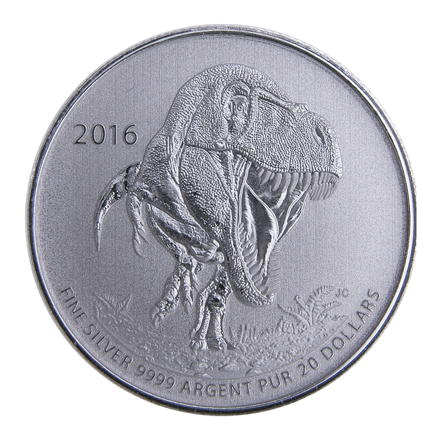 Silver coin Tyrannosaurus Rex- 24h Shipping!
