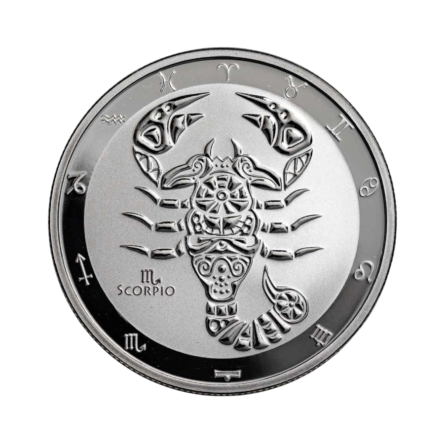 2024 Tokelau 1 oz Silver $5 Zodiac Series: Scorpio BU - 24h Shipping!