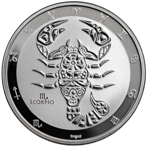 2024 Tokelau 1 oz Silver $5 Zodiac Series: Scorpio BU - 24h Shipping!