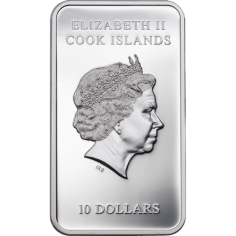 2017 Cook Islands 2 oz Silver Statue of Liberty Bar Coin - 24h Shipping! 2