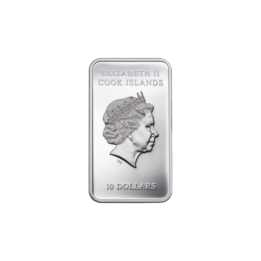 2017 Cook Islands 2 oz Silver Statue of Liberty Bar Coin - 24h Shipping!