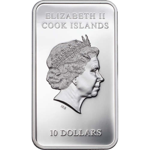 2017 Cook Islands 2 oz Silver Statue of Liberty Bar Coin - 24h Shipping!