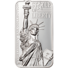 2017 Cook Islands 2 oz Silver Statue of Liberty Bar Coin - 24h Shipping!