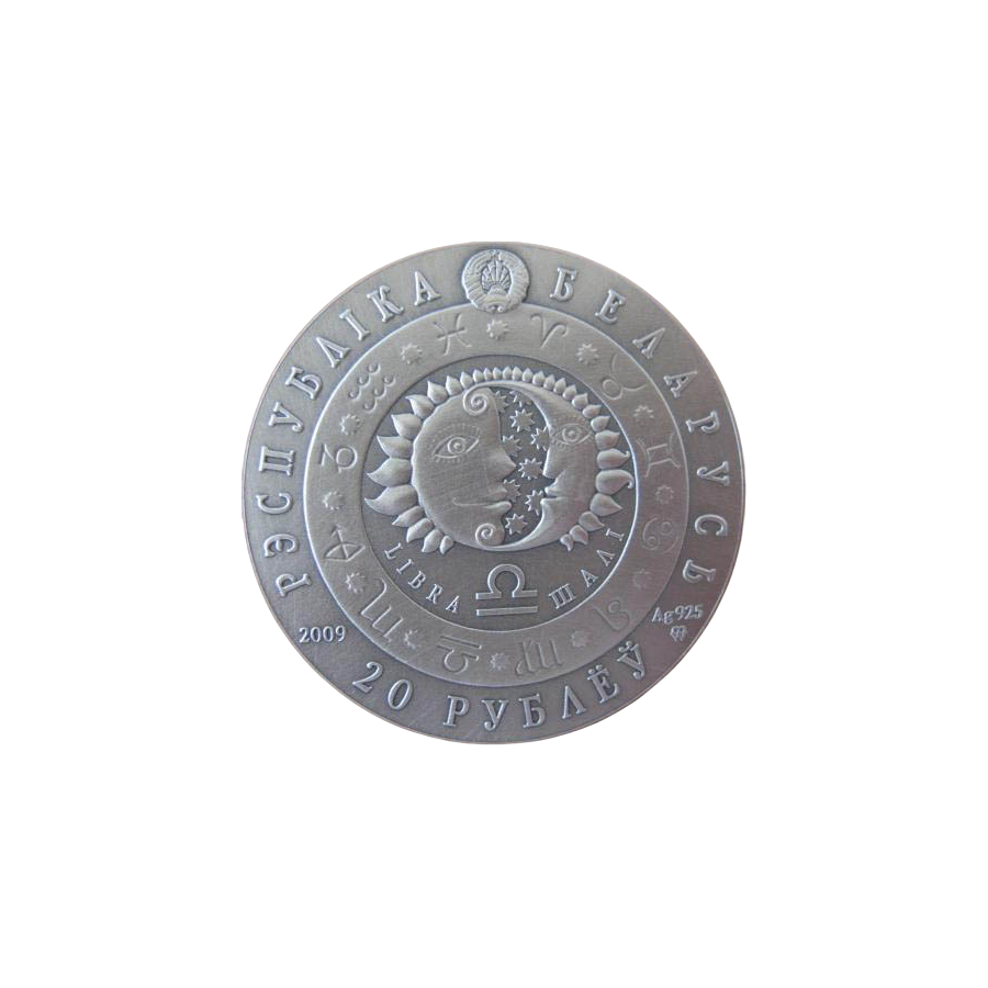srebrna-moneta-znaki-zodiaku-waga-20-rubli-awers