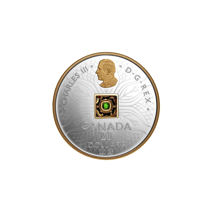 2025 Dancing Ammolite: Elements of Nature Earth - Pure Silver Coin - 24h Shipping!