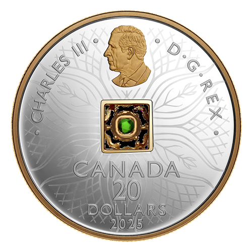 2025 Dancing Ammolite: Elements of Nature Earth - Pure Silver Coin - 24h Shipping!