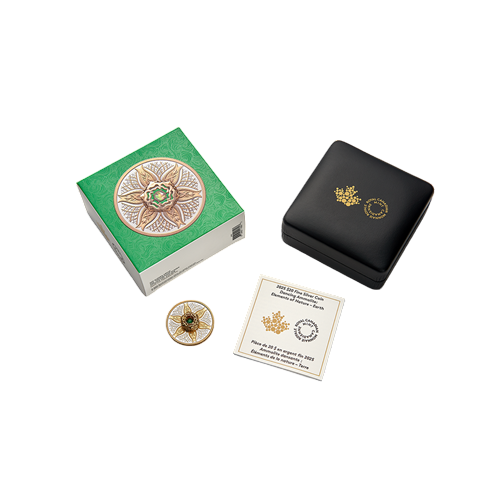 2025 Dancing Ammolite: Elements of Nature Earth - Pure Silver Coin - 24h Shipping!