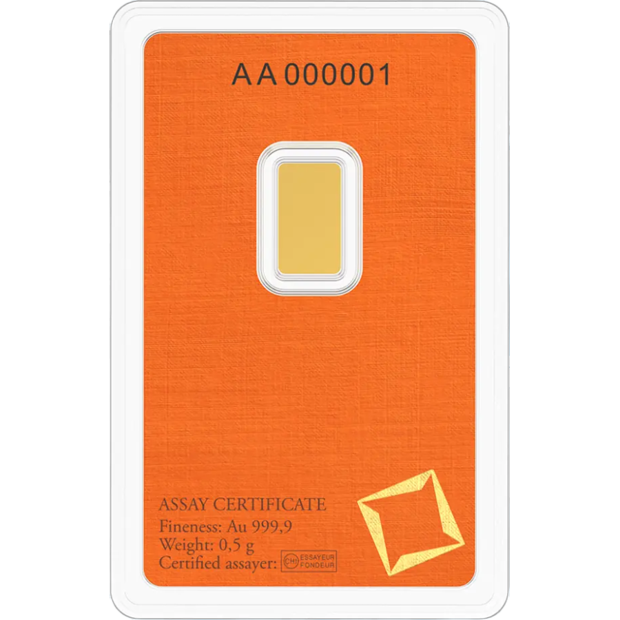 0,5 gram Gold Bar - 24h Shipping!