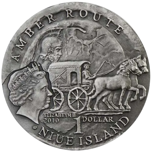 Silver coin Amber Routes Roads Szombathely Cathedral  - 24h Shipping!