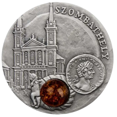 srebrna-moneta-szombathely-szlak-bursztynowy-rewers