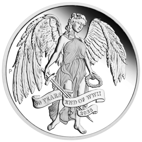 2025 1 oz Silver 80th Anniversary End of WWII – Winged Victory Proof/Silver Coin - 24h Shipping!
