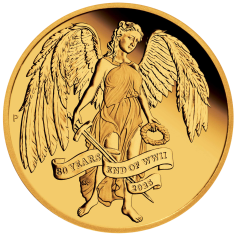 2025 1 oz Gold 80th Anniversary End of WWII – Winged Victory Proof/Gold Coin - 24h Shipping!