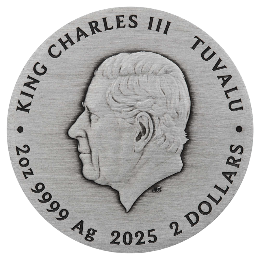 Antique Tuvalu Silver Fate The Moirai Coin - 24h Shipping!