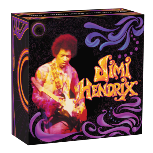 2025 Australia 1 oz Silver Colorized Jimi Hendrix Proof - 24h Shipping!