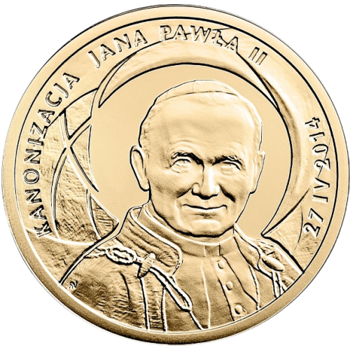 Poland 100 Zloty Gold Proof Coin – Canonisation of John Paul II, 27 April 2014 - 24h Shipping!
