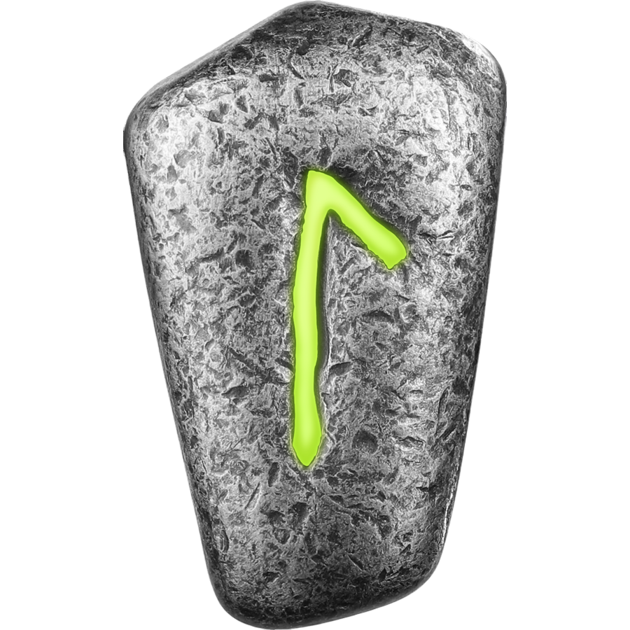 1 oz Antique Germania Mint Laguz Rune Cast Silver Bar - 24h Shipping!