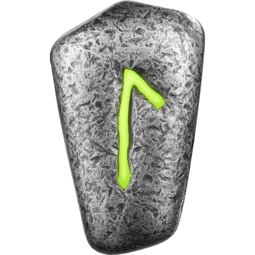 1 oz Antique Germania Mint Laguz Rune Cast Silver Bar - 24h Shipping!