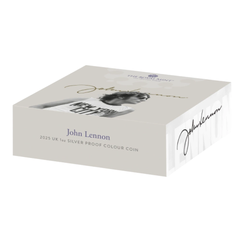 2025 John Lennon One Ounce Coloured Silver Proof Music Legends Coin - 24h Shipping!