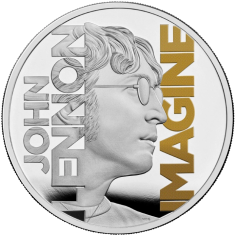 2025 John Lennon One Ounce Coloured Silver Proof Music Legends Coin - 24h Shipping!