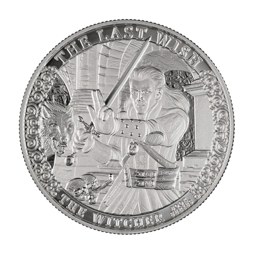 THE LAST WISH The Witcher Book 2 Oz Silver Coin - 24h Shipping!