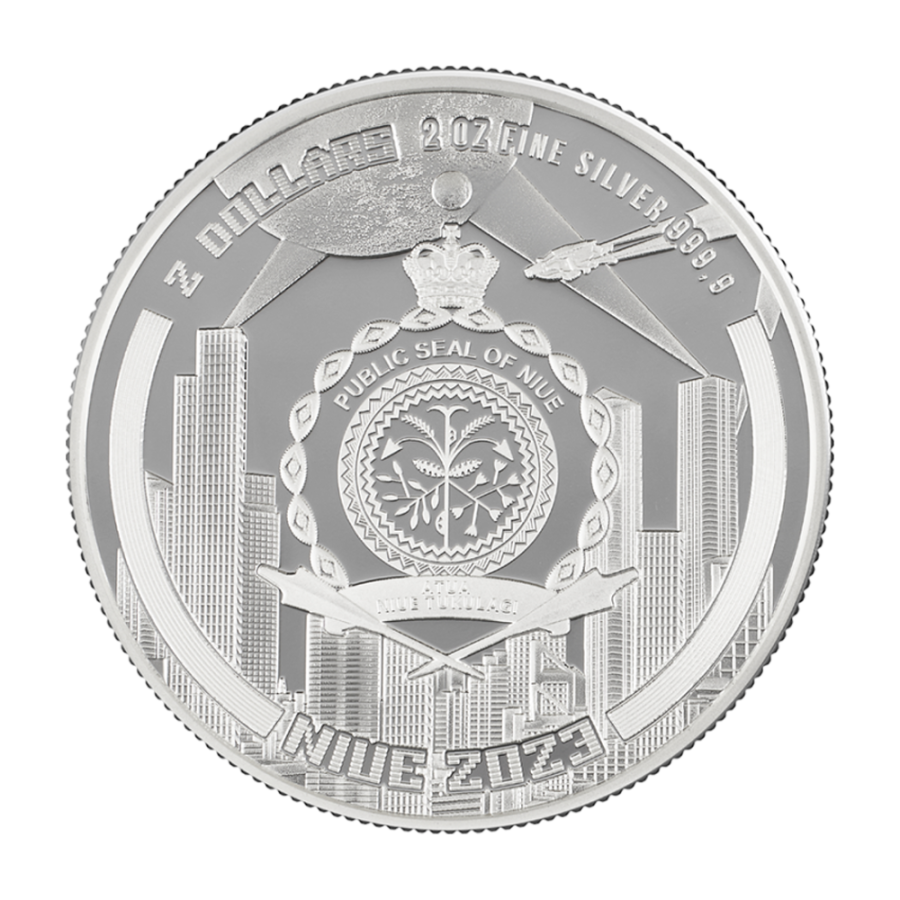 Cyberpunk The Punk Universe 2 Oz Pure Silver BU Coin - 24h Shipping!