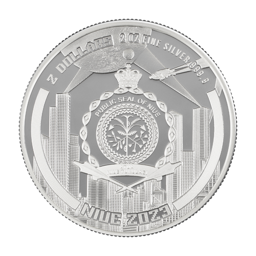 Cyberpunk The Punk Universe 2 Oz Pure Silver BU Coin - 24h Shipping!