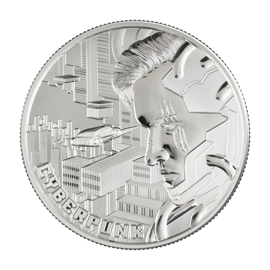 Cyberpunk The Punk Universe 2 Oz Pure Silver BU Coin - 24h Shipping!