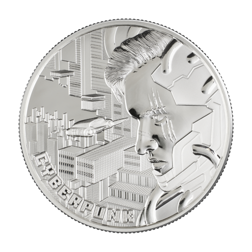 Cyberpunk The Punk Universe 2 Oz Pure Silver BU Coin - 24h Shipping!