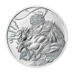 1 oz Tuvalu Silver Street Fighter II Series - Ryu Coin  - 24h Shipping!