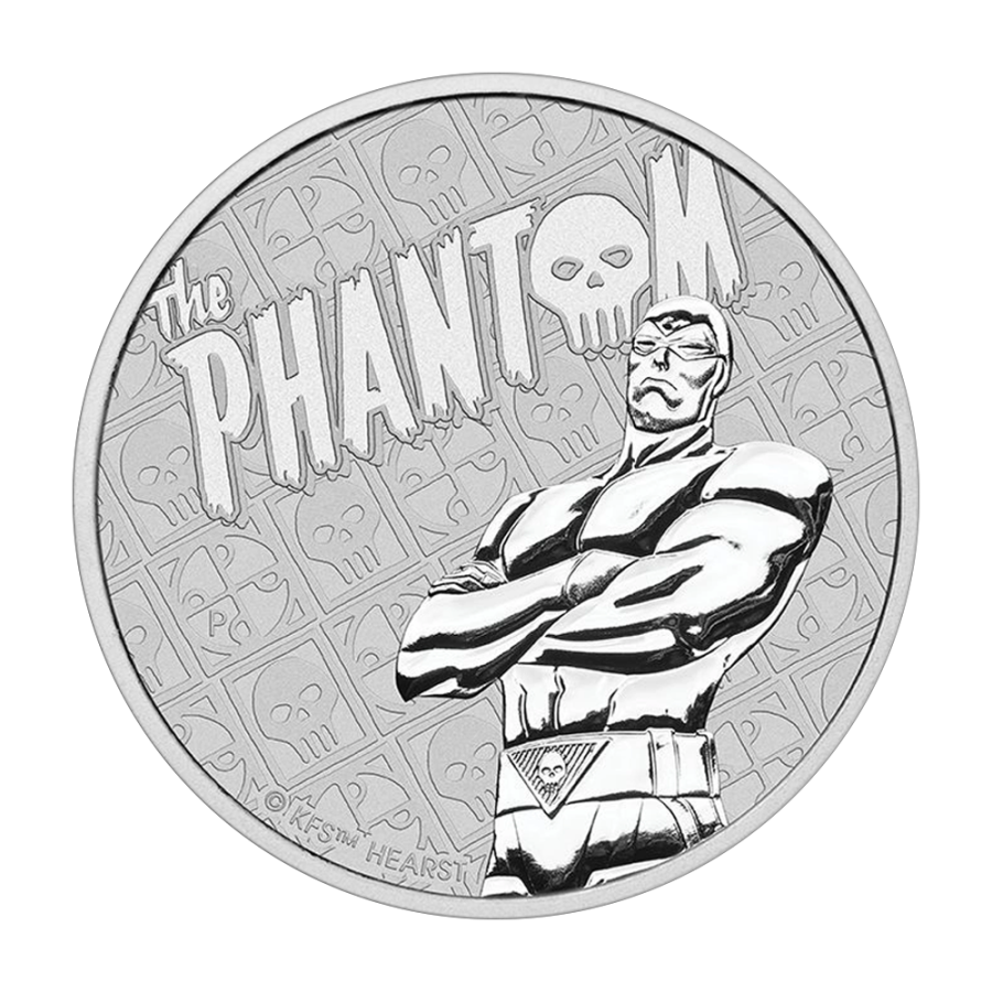1 oz Silver coin The Phantom BU - 24h Shipping!