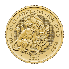 1 oz British Gold Tudor Beasts Bull of Clarence Coin - 24h Shipping!