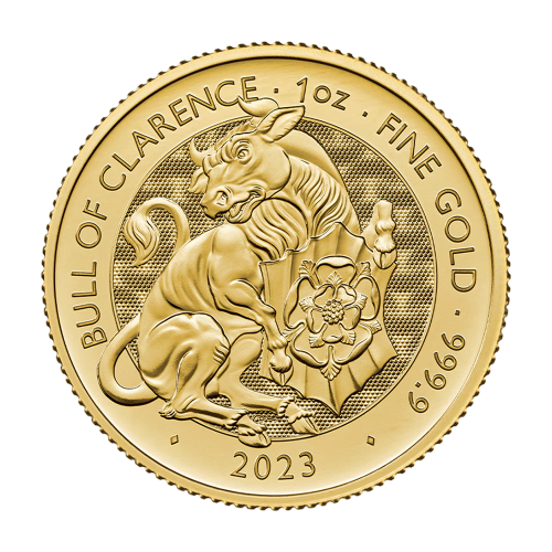 1 oz British Gold Tudor Beasts Bull of Clarence Coin - 24h Shipping!
