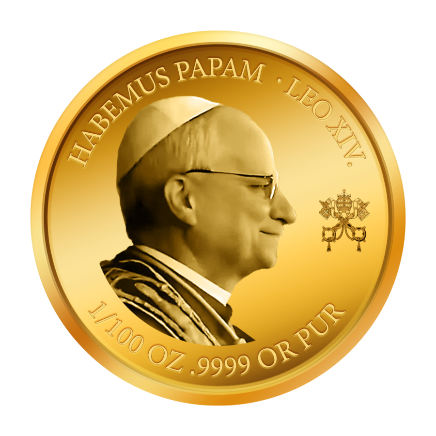 2025 Chad 1/100-oz Gold Habemus Papam – Leo XIV Proof - 24h Shipping!