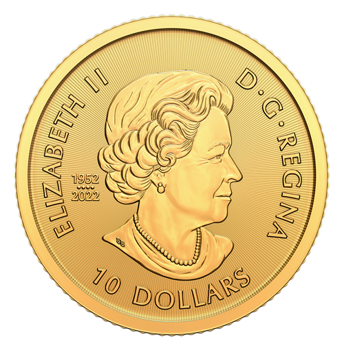 zlota-moneta-kanadyjski-bizon-1-4-uncji-awers