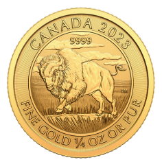 1/4 oz Canadian Bison Gold Coin - 24h Shipping!