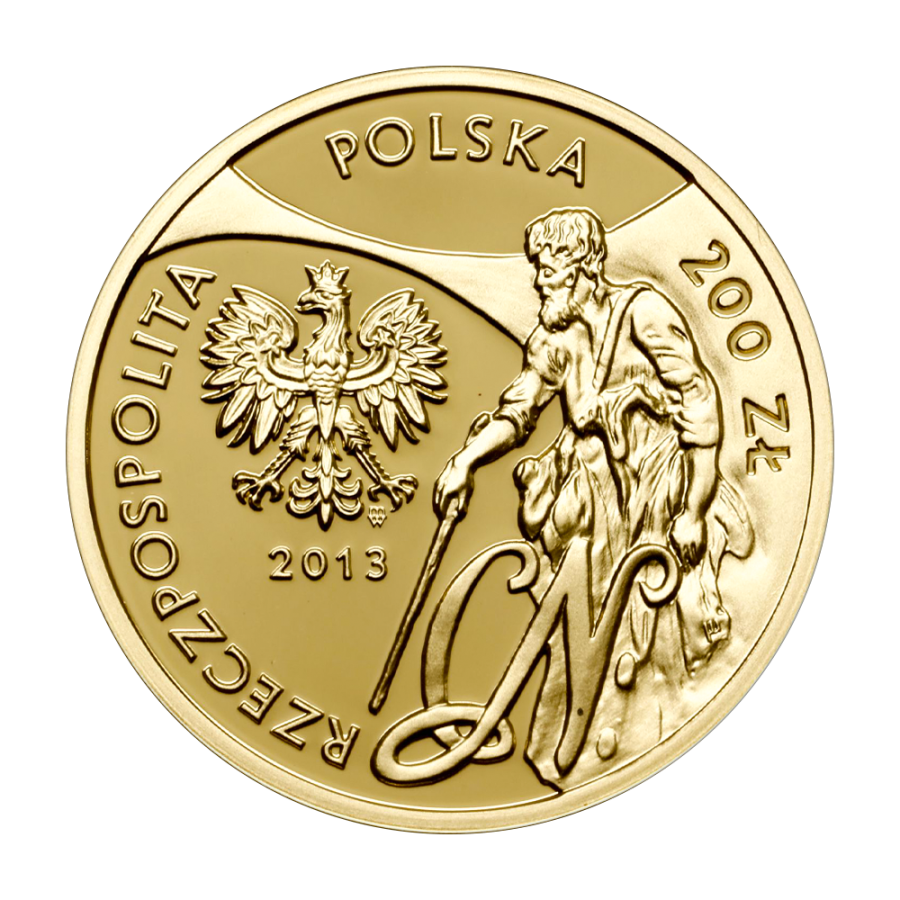 zlota-moneta-200-zl-cyprian-norwid-2013-awers