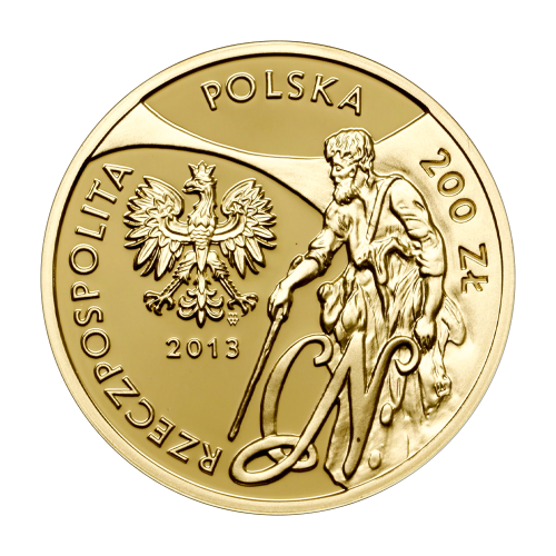 zlota-moneta-200-zl-cyprian-norwid-2013-awers